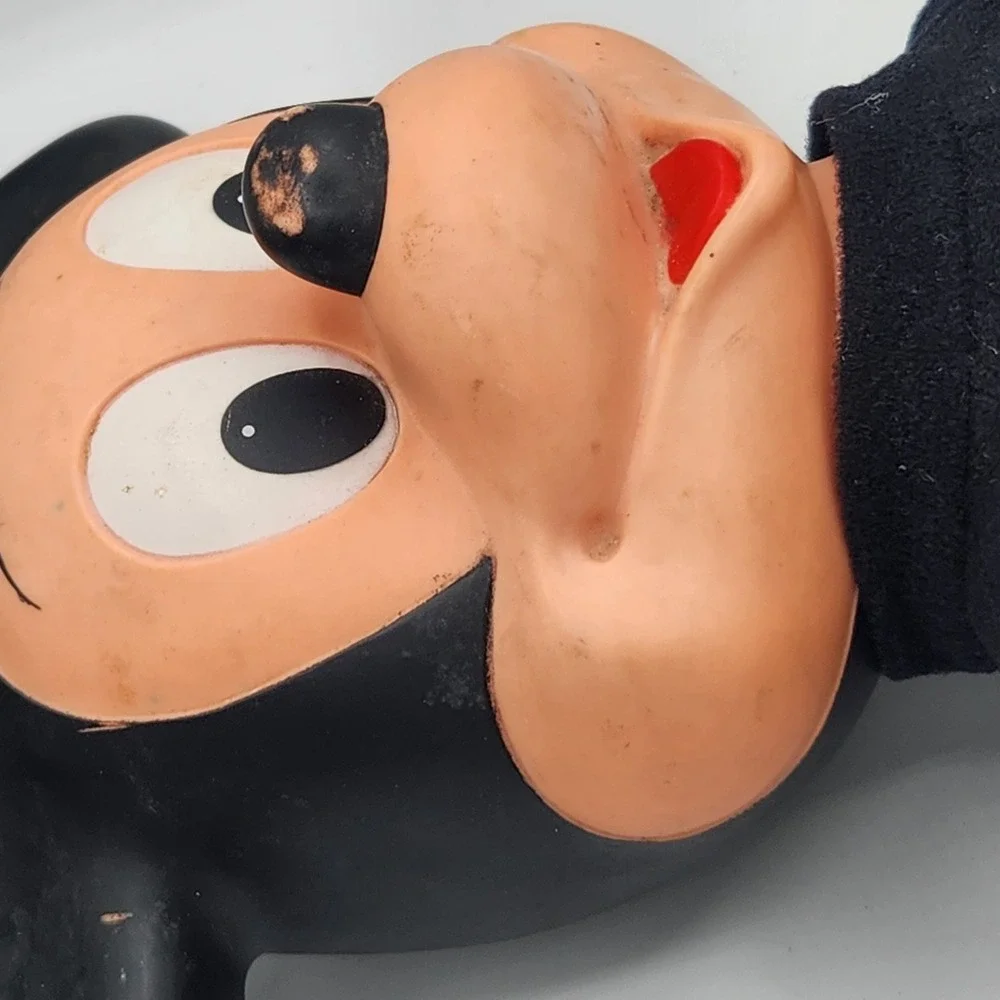 Vintage 1970s Marching Mickey Mouse Plush Doll Hasbro Walt Disney‎